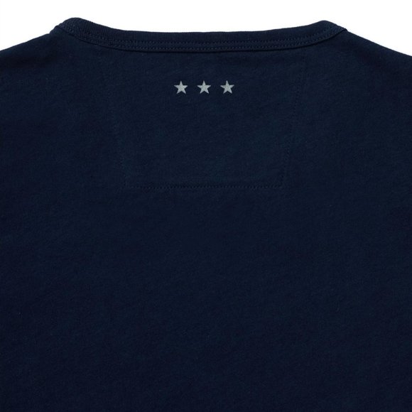 John Varvatos Rows Of Stars Graphic T-Shirt Navy - Picture 5 of 6